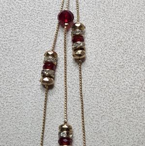 3-chain beaded necklace